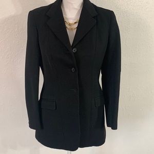 PYTCHLEY Black wool Equestrian Jacket Made in England